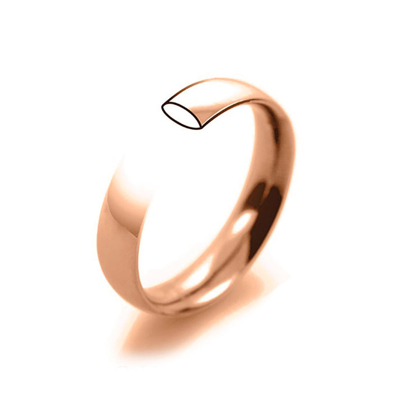 18ct Rose Gold Court Shape Cutout