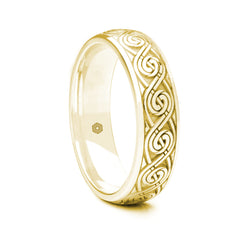 Mens 18ct Yellow Gold with a Modern Circular Celtic Pattern