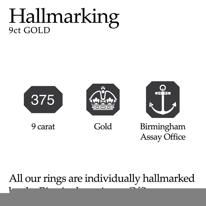 9ct Yellow Gold Hallmark - Birmingham Assay Office